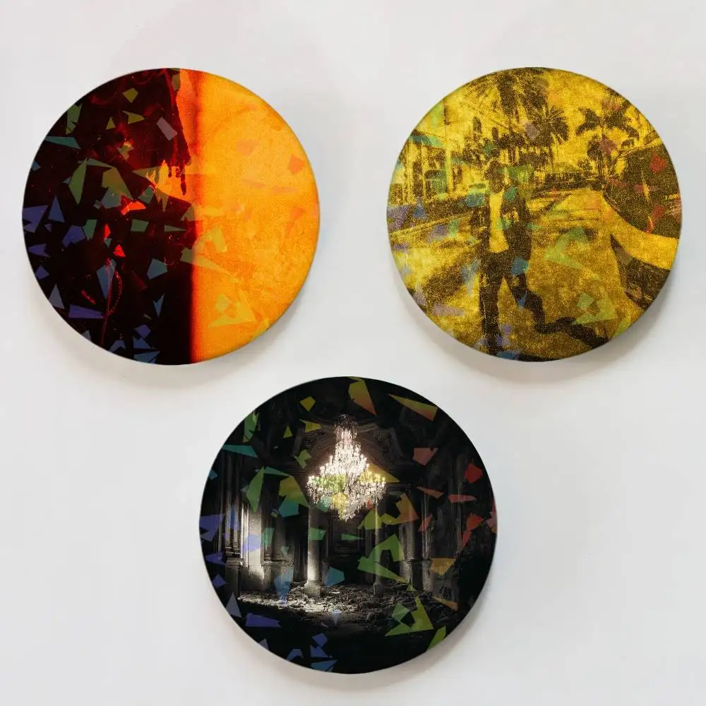 Rapper Josman Round Badge Lapel Pins for Backpacks Briefcase Laser Brooch Clothes Gifts
