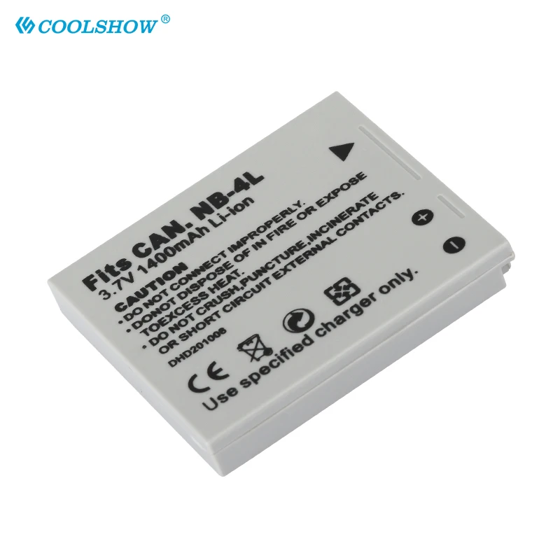 بطارية الكاميرا NB-4L NB 4L لكانون IXUS 30 40 50 55 60 65 80 100 I20 110 115 120 130 IS 117 220 225 230 255 1400mah بطاريات