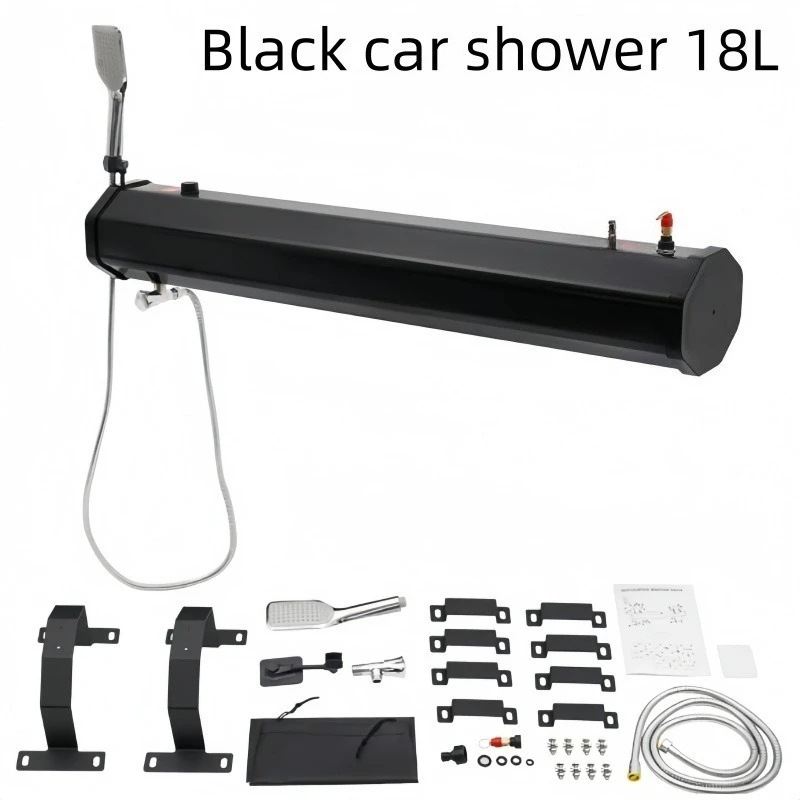 18L Car Roof Water tank Outside Camping Shower Car Solar Shower Road Shower