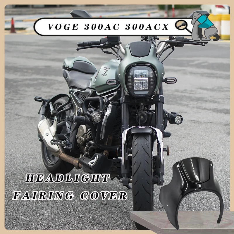 Customized For VOGE 300AC GPX MA0300 Motorcycle Round ABS Plastic Windscreen Headlight Fairing Windshield Cover