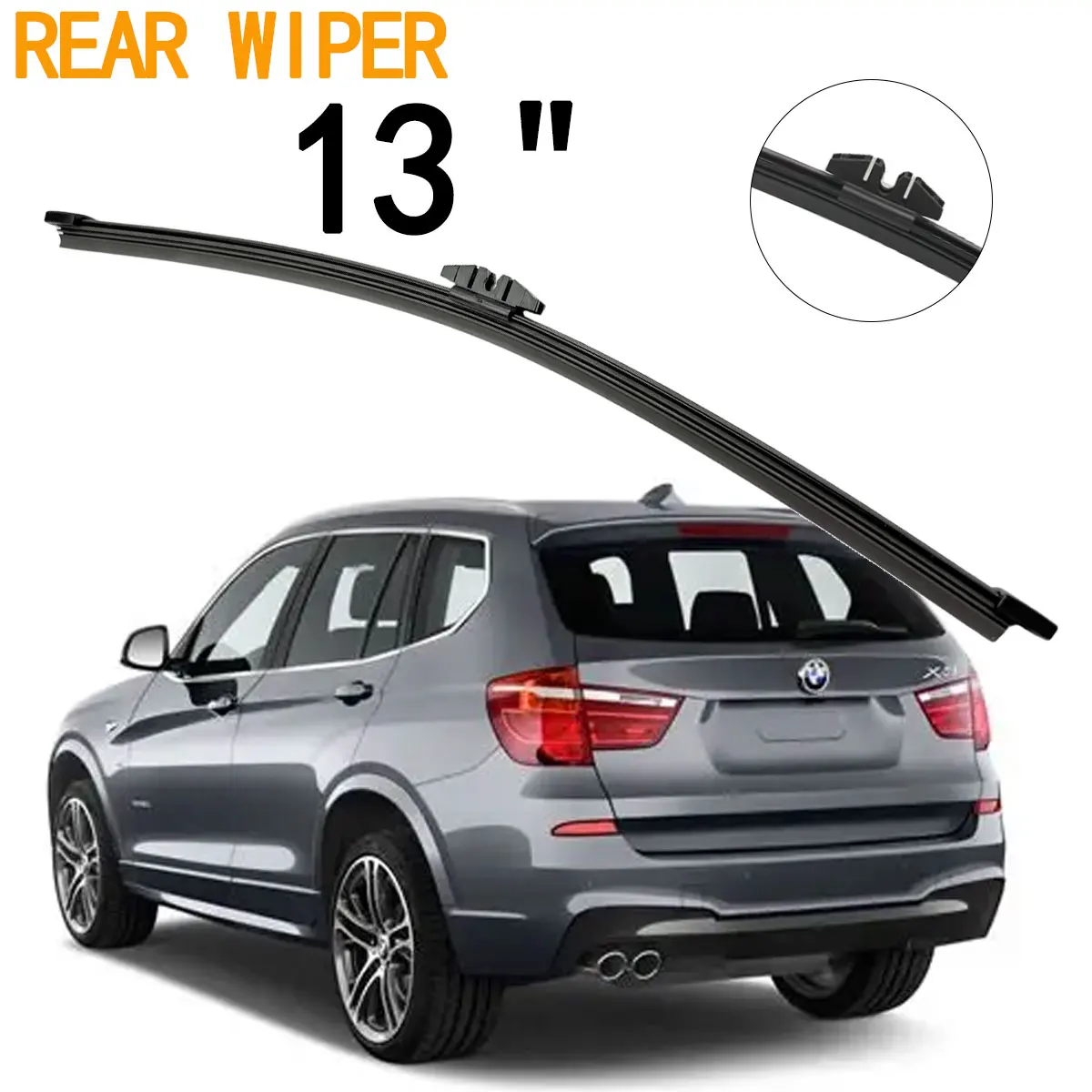 1 Stück Heckscheibenwischerblatt 13 Zoll für BMW X3 F25 2011-2017 Windschutzscheibe Heckscheibenwischerblatt Autozubehör