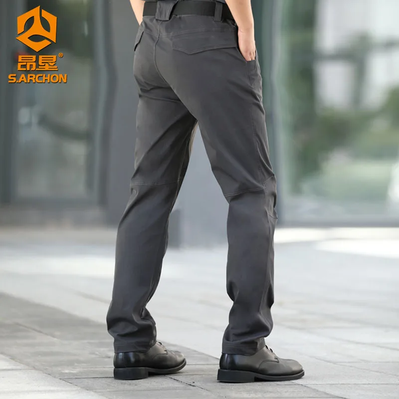 Military Tactical Pants Men Outdoor Casual Sports Combat Pants Wearproof Multi-pocket Cargo Trousers Field Training Hiking Pants