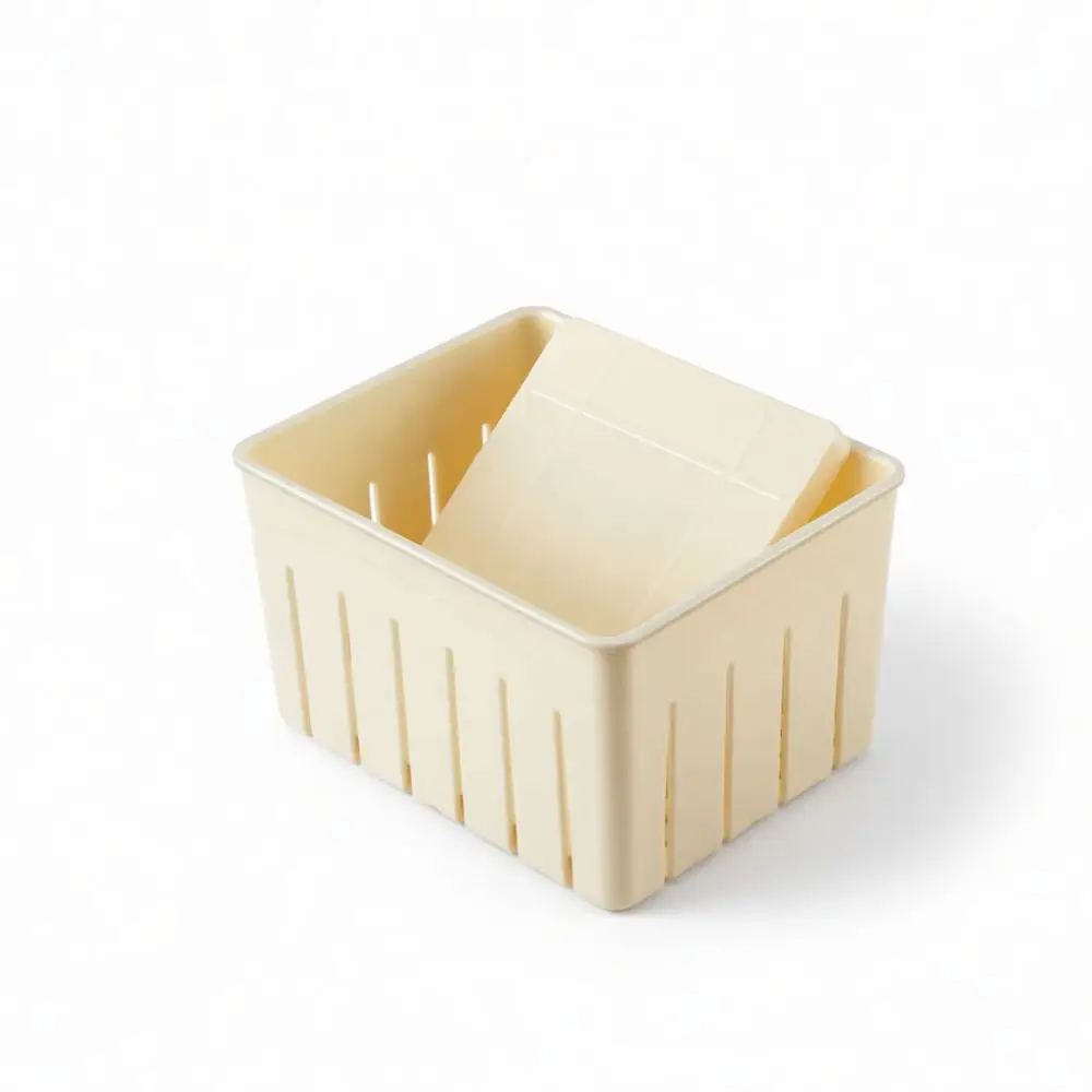Kitchen Tofu Pressing Mold Food Grade Plastic Box Diy Maker Household Tool For Easy Fresh Bean Curd Preparation Gadget