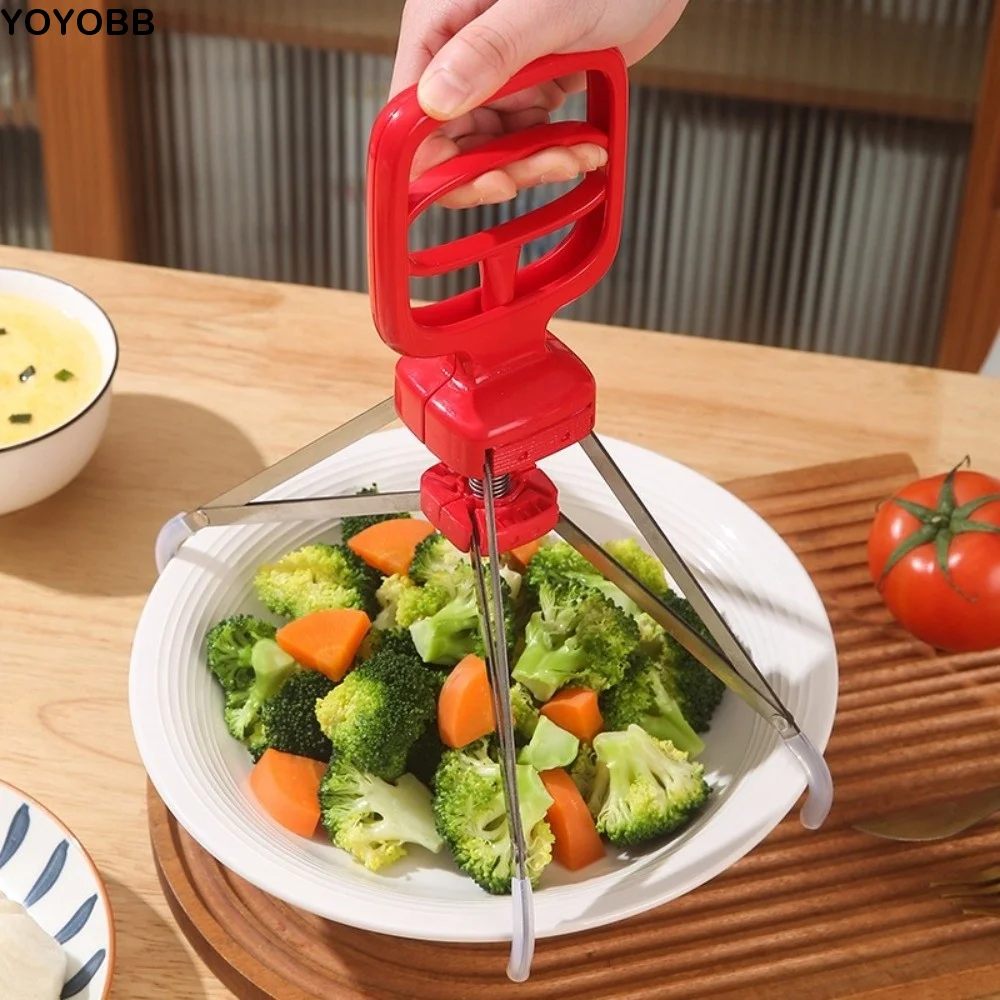 

Gripper Tool Stainless Steel Hot Dish Clip Heat-Resistant Non-Slip Anti-Scald Clip Sturdy Heavy-Duty Bowl Clip Cooking Utensils