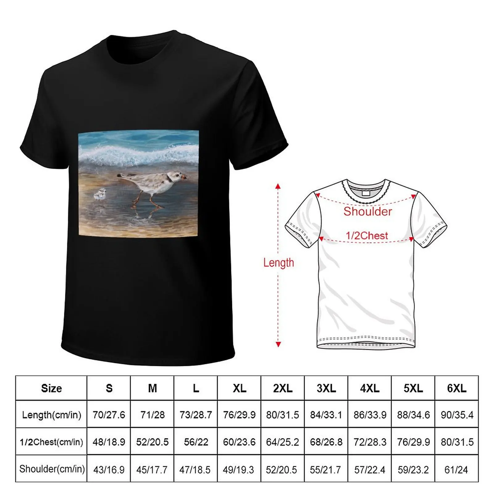 Plover Mommy and Chick T-Shirt mens graphic t shirts T-Shirt