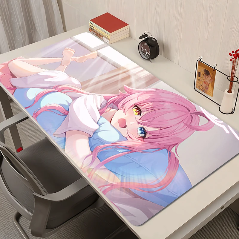 

Mouse Pad Laptop Kawaii Anime Girl HD Print Mousepad PC Blue Archive Takanashi Hoshino Extended Desktop Mat Gaming Keyboard Pad