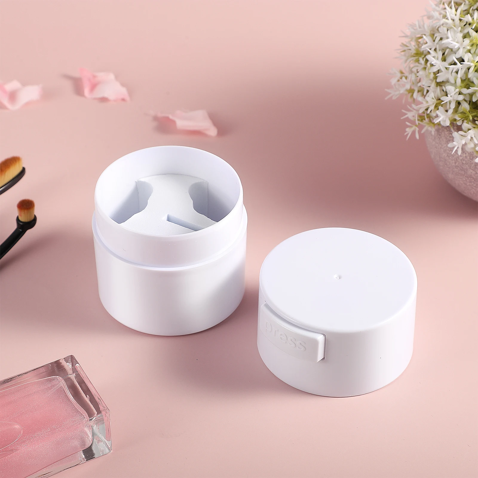 Boîte de rangement de colle à cils, conteneur étanche scellé pour Extension de cils, organisateur adhésif, étui Compact et léger