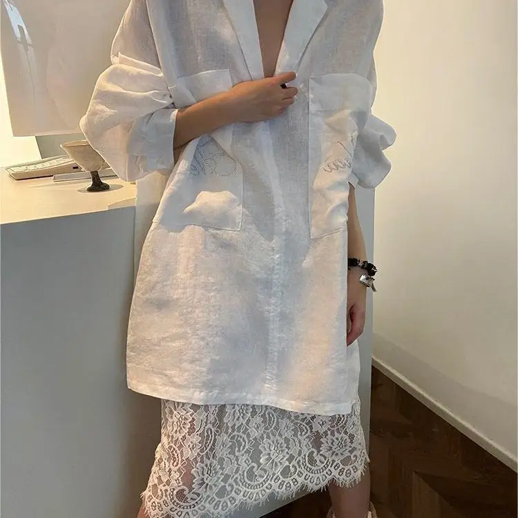 

Summer Age Reduction A Complete Set of Niche Wear Unique and Beautiful Lace Skirt Set