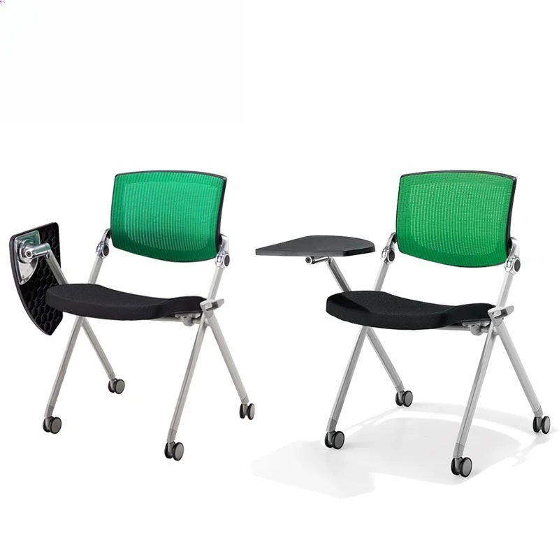 With writing board training chair, staff fashion movable meeting guest dining negotiation chair office furniture