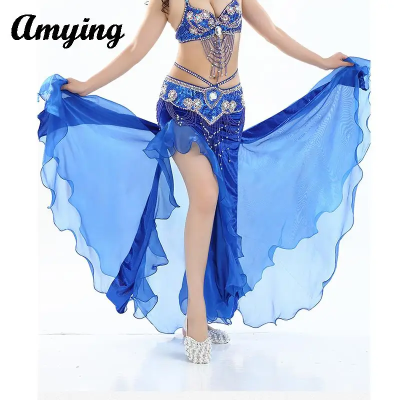 ผู้หญิง Belly Dance เครื่องแต่งกายสุภาพสตรีเต้นรําสาวเซ็กซี่ฝึกเต้นรํากระโปรงกระโปรงเสื้อผ้าใหม่