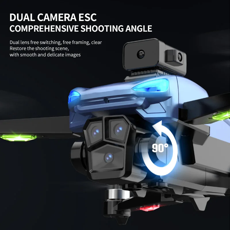 X89 screen control brushless drone GPS positioning one click return high-definition dual camera quadcopter real-time MV shooting