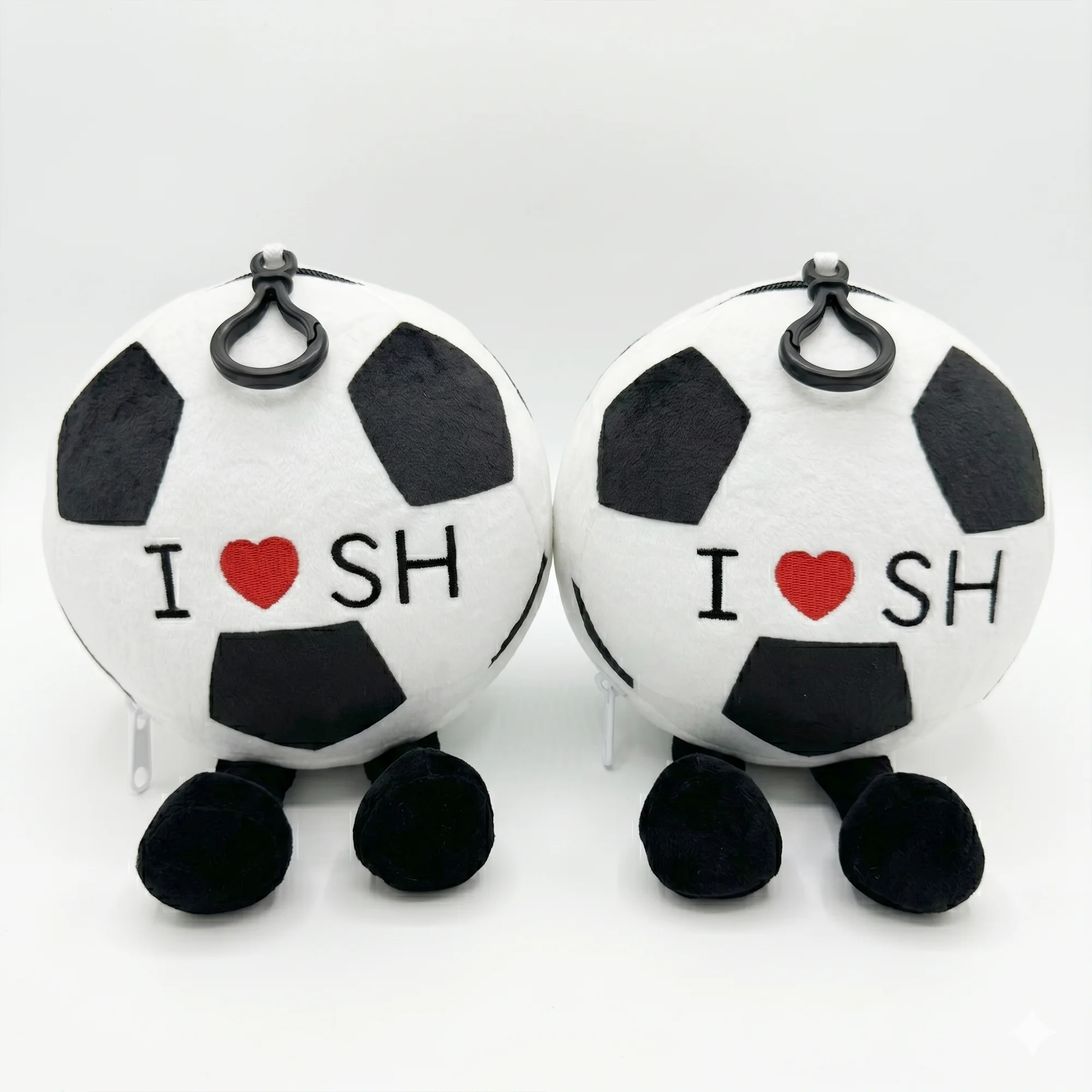 2-in-1 Soccer Ball Neck Pillow & Eye Mask, Soft Plush Foldable Travel Pillow for Airplane, Cute Football Design , Portable