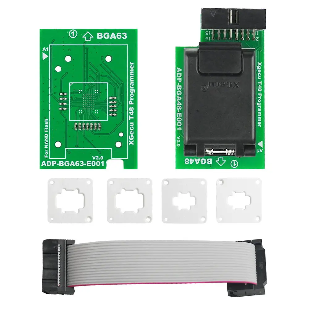 Original XGecu T48 Progammer BGA63 10.5X13 mm Adapter ADP-BGA63-E001 For NAND Flash BGA63 Package Of Chips Newly Upgraded