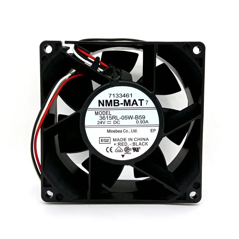 New Original 3615RL-05W-B59 DC24V 0.93A 90*90*38MM 3Lines for Inverter cooling fan