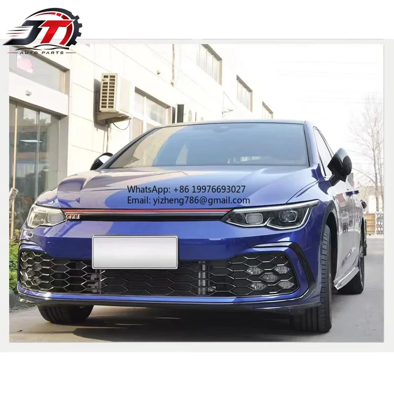 New style Modified Auto Parts for Volkswagen 8 / 8 R-Line Front Bumper Body Kit With Fog Lamp 2020- Upgrade To 8 GTI