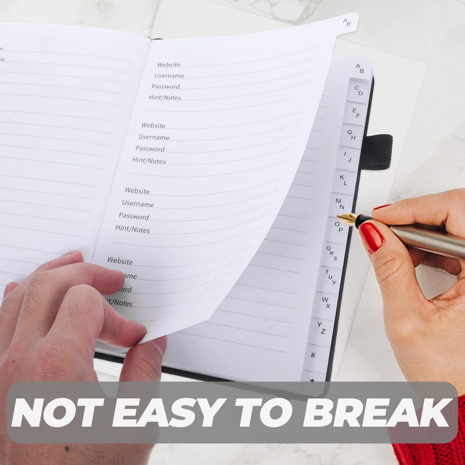 

Practical Address Organizer Phone Book Easy to Carry Book for Home and Office Use Phone Number Notebook