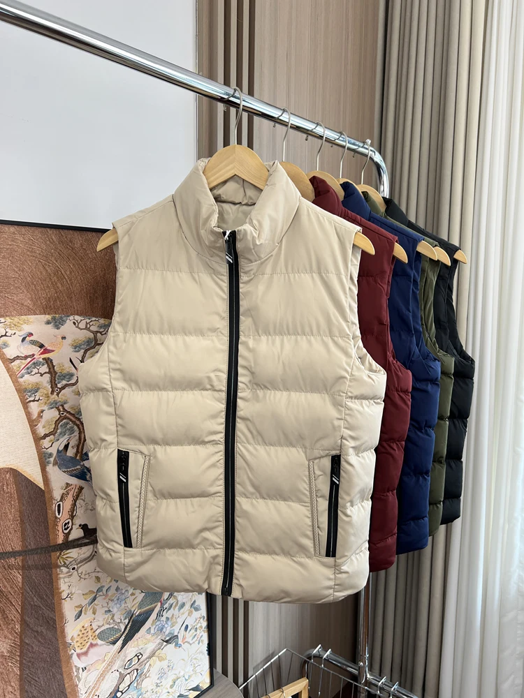 

Утепленный мужской повседневный хлопковый жилет-куртка ODM на заказ, осенне-зимняя верхняя одежда для молодежи, модная, на молнии