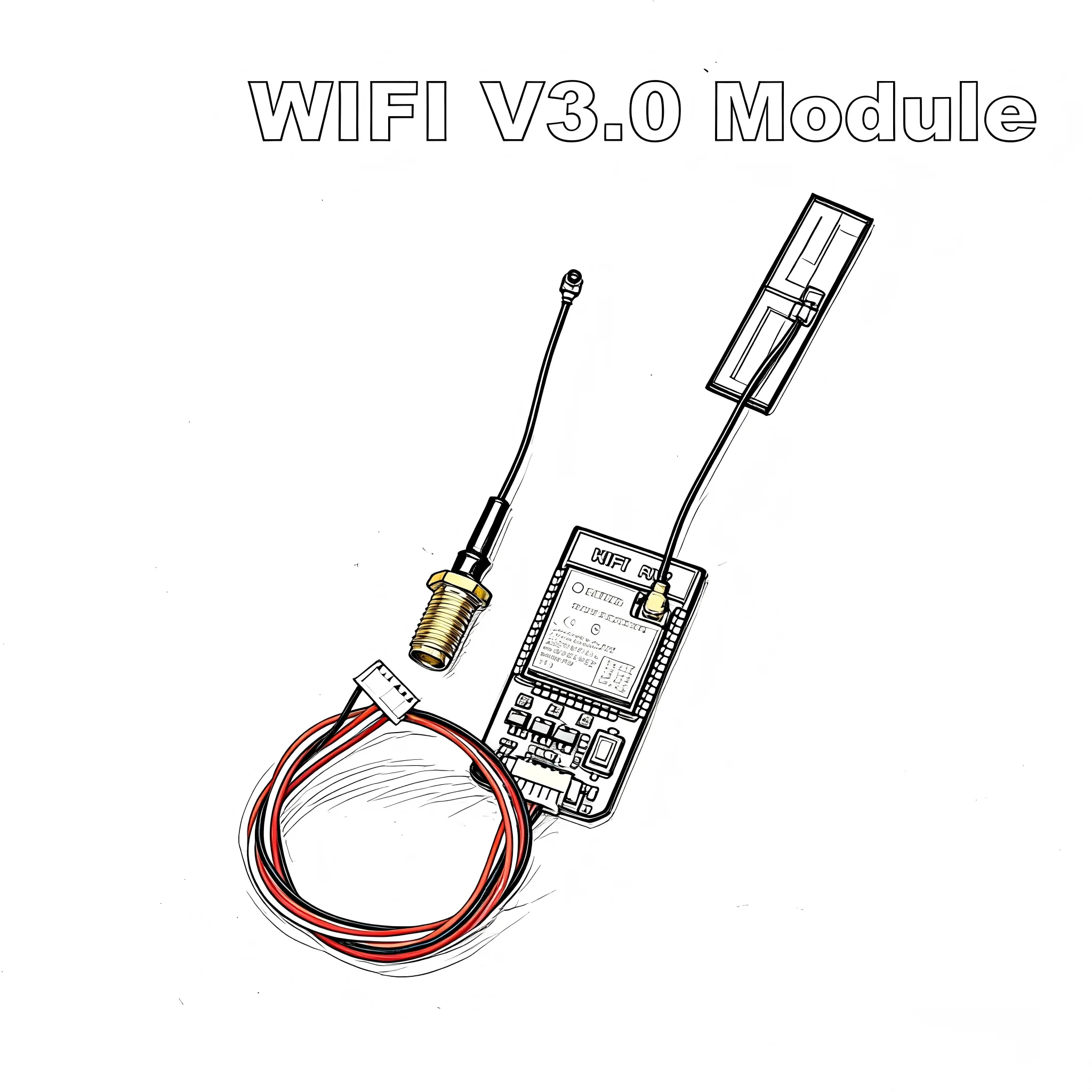 

Wireless Wifi V1.0 V2.0 V3.0 Radio Telemetry Module With Antenna for MAVLink2 for Pixhawk APM Flight Controller FPV Smartphone