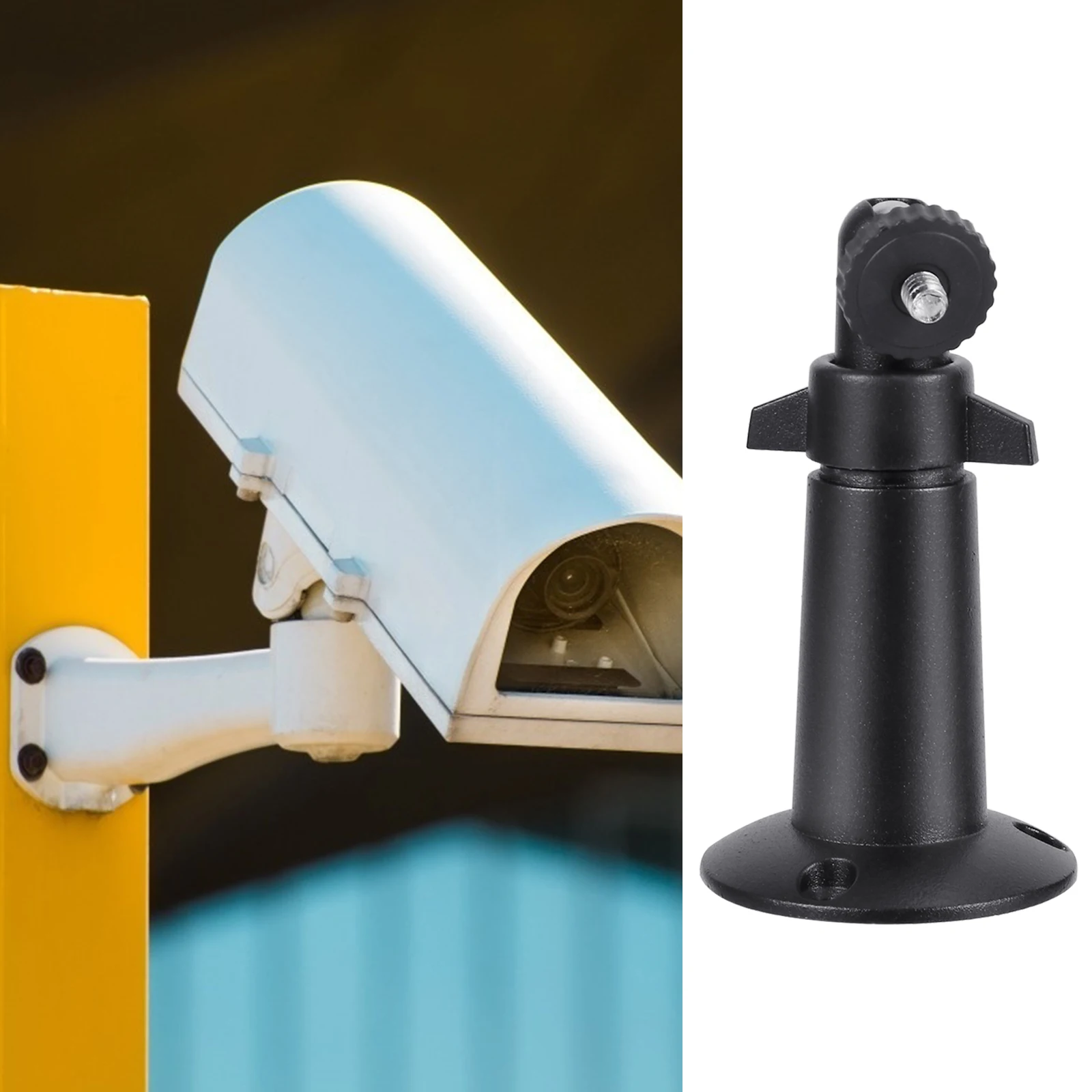 

2 pcs CameraMountBracket SurveillanceSystemBracket SturdyAluminumAlloy 360DegreeSwivel 90DegreeTilt