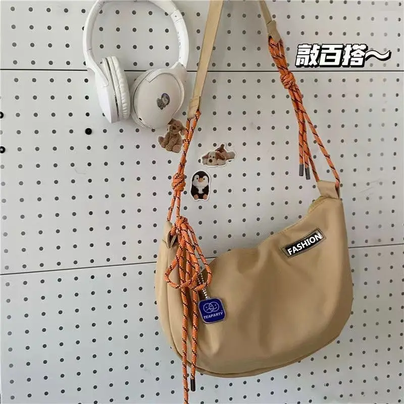 Women Bag Nylon Hobos Casual Soft Zipper Solid Shoulder Bag Handbag Pures And Bags Crossbody Girls Bag