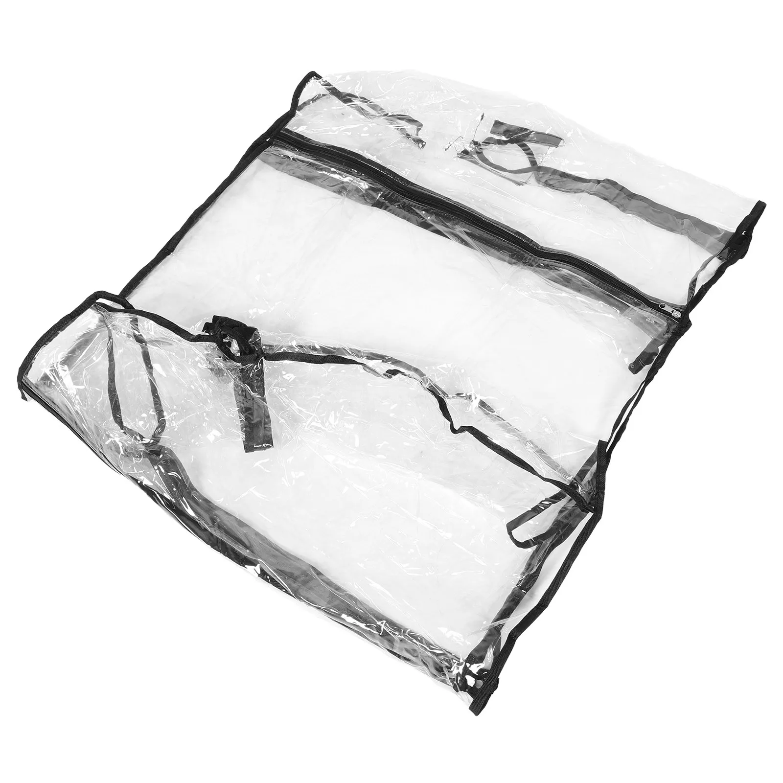 

Foldable Universal Wagon Rain Cover Waterproof Clear PVC Canopy for Handcart Garden Cart Stroller Trolley Camping Picnic Outdoor