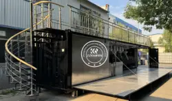 Luxury Prefabricated Portable Ice Cream Coffee Bar Custom Modular Flat Container Prefab Mobile Cafe Bars