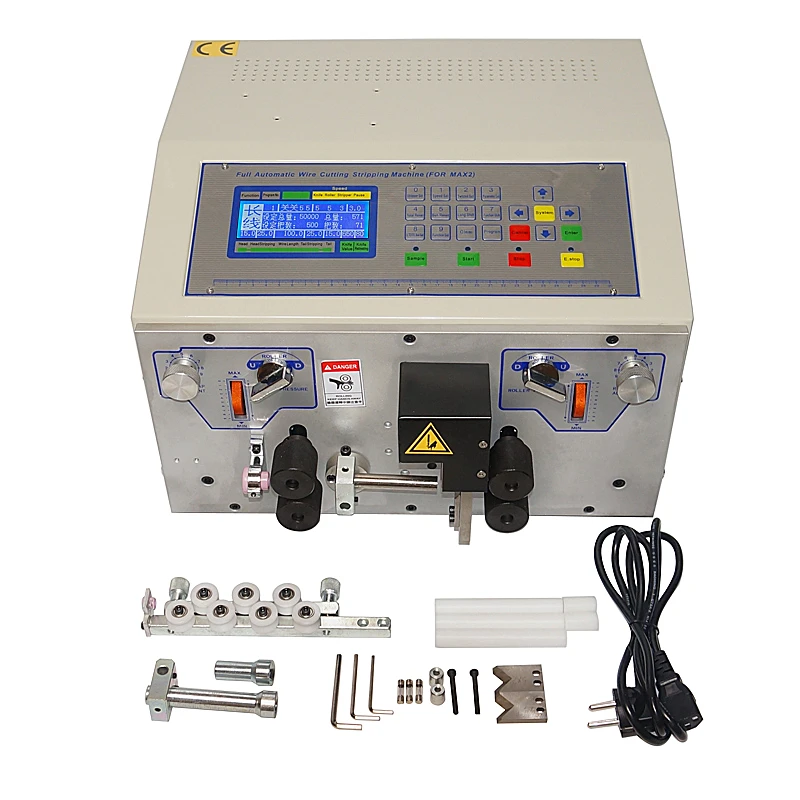 SWT508MAX Automatic Wire Stripper Machine and Peeling Machine SWT-508MAX 4 Wheels Wire Cutting Stripping From 0.1 to 13mm 500W