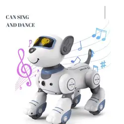 Cute Robot Puppy Dog Toys Electronic Pet Interactive Play Programable with Sound LED Eyes for Toddlers Musical Gift RC Toys