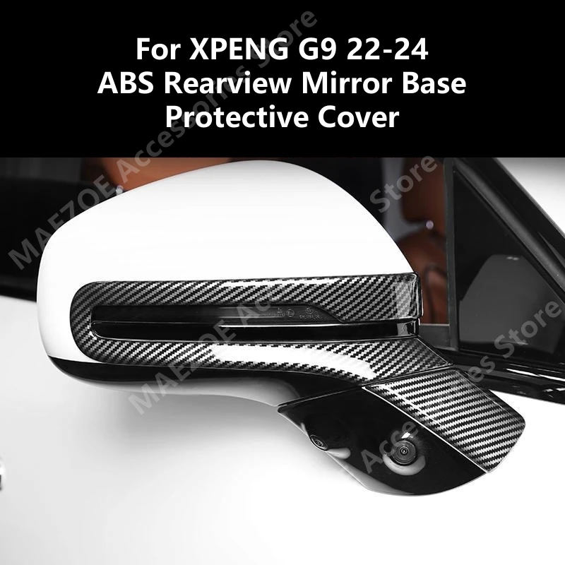 

For XPENG G9 22-24 ABS Rearview Mirror Base Protective Cover,Car Exterior Modification Protection Accessories Refit