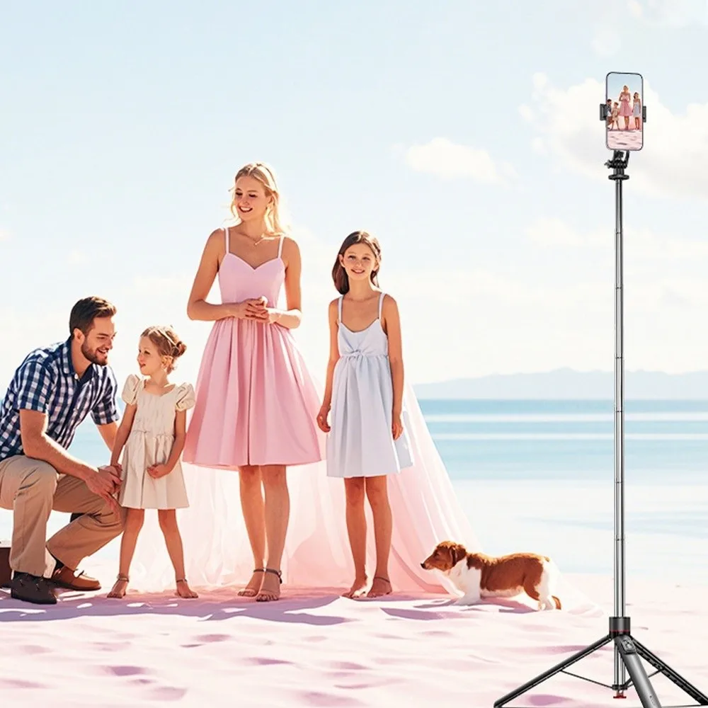 

Многофункциональная автоматическая телескопическая селфи-палка 1,75 м, портативный Bluetooth-штатив для селфи, ручная подставка для селфи для дома