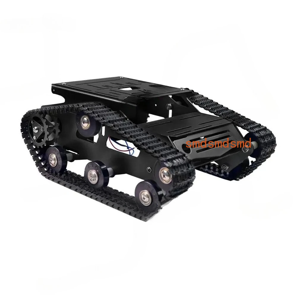 

Smart Robot Car Tank Chassis Kit Aluminum Alloy Big Platform with 2WD Motors for Arduino/Raspberry Pi DIY Remote Control Robot