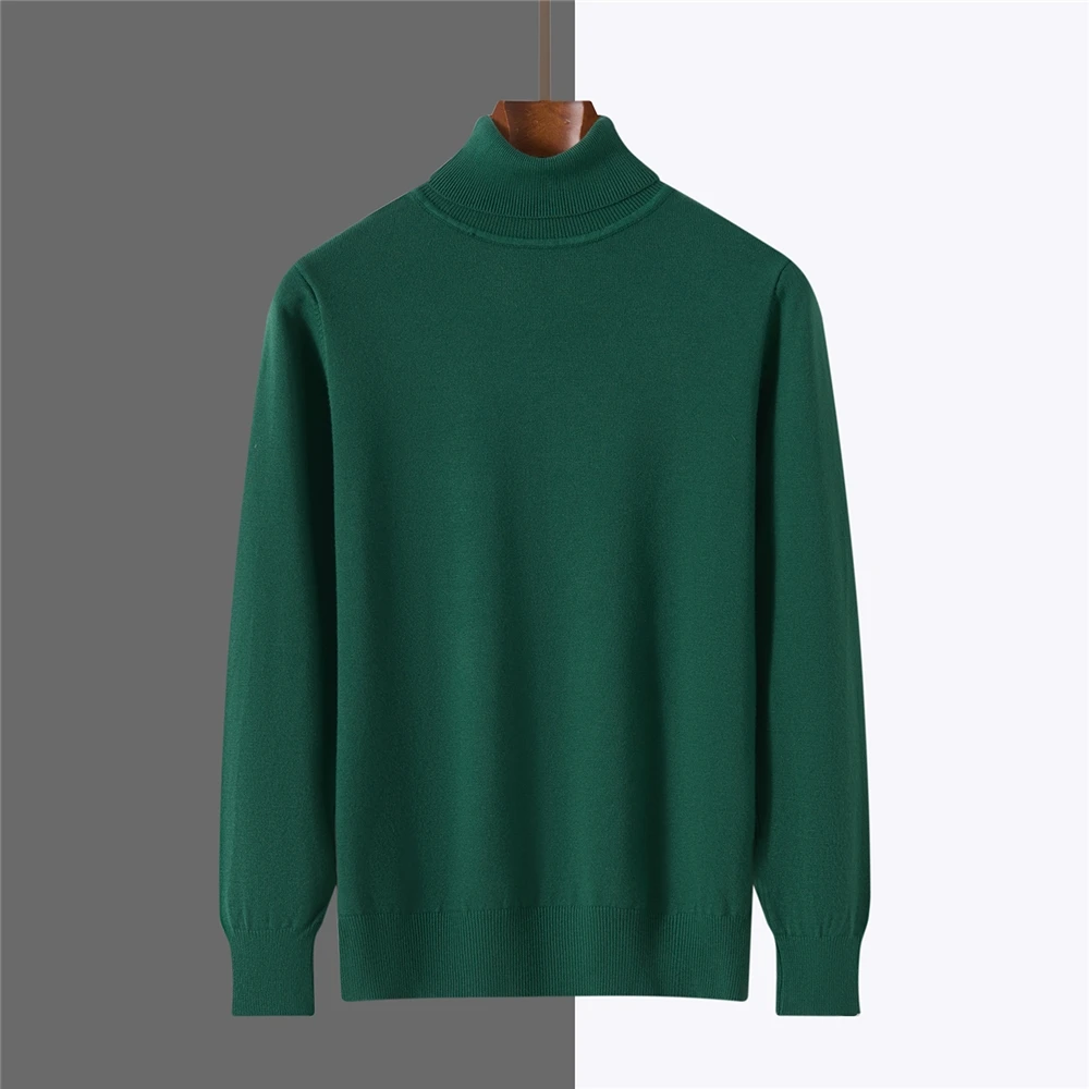 

Loose Fit High Collar Long Sve Faionable Versatile Autumn 2025 Knitted Sweater for Men And Women Urban Sle