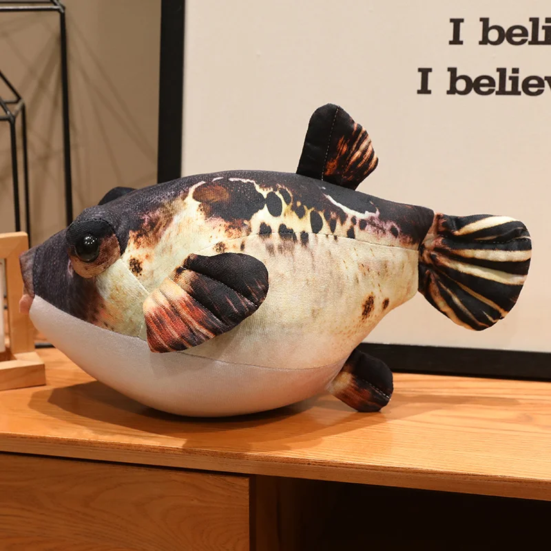 Pufferfish stuffed pillow product photo