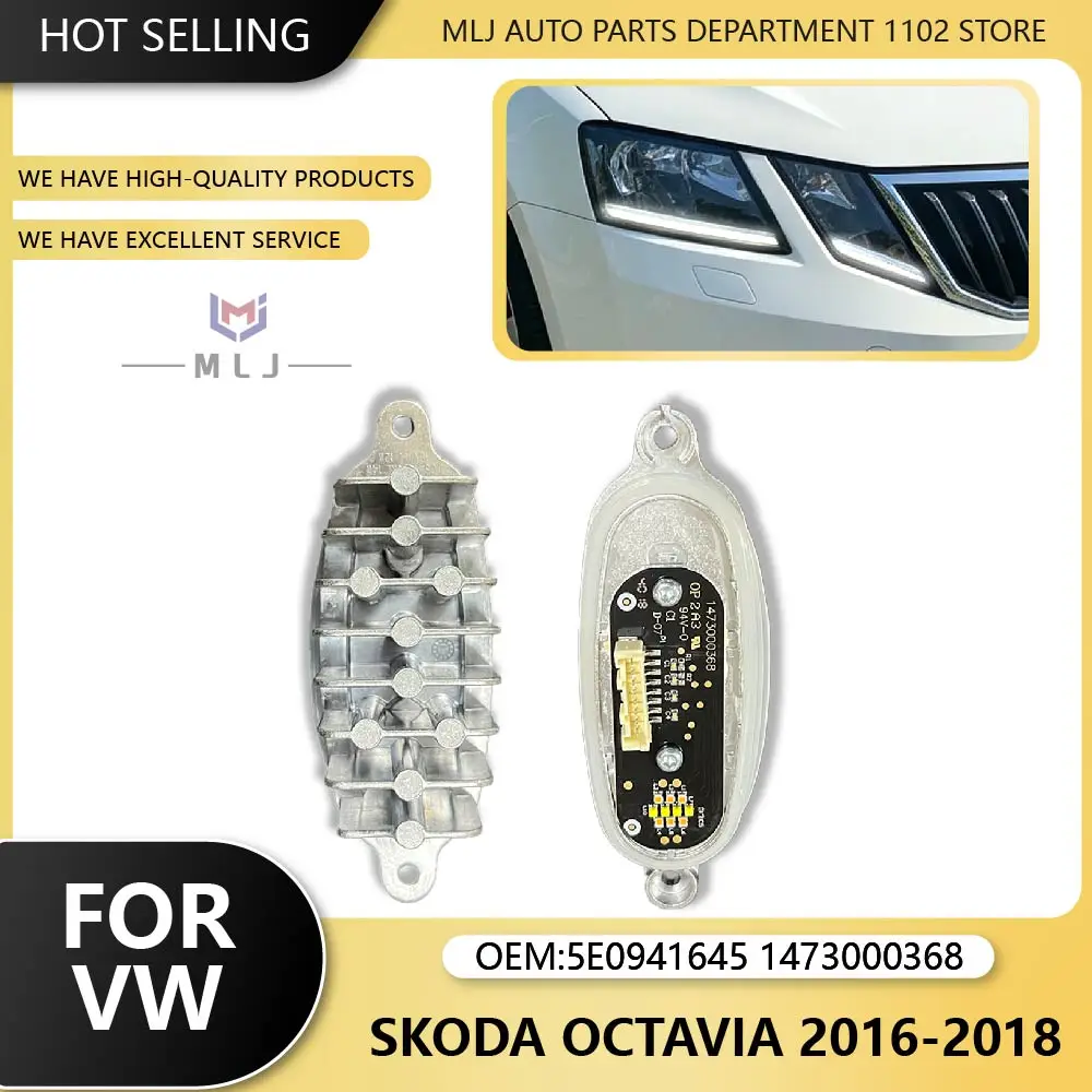 

1473000368 5E0941645 For Volkswagen Skoda Octavia Mk3 2016 2017 2018 Headlight DRL White Light Source Module Angel Eye Module