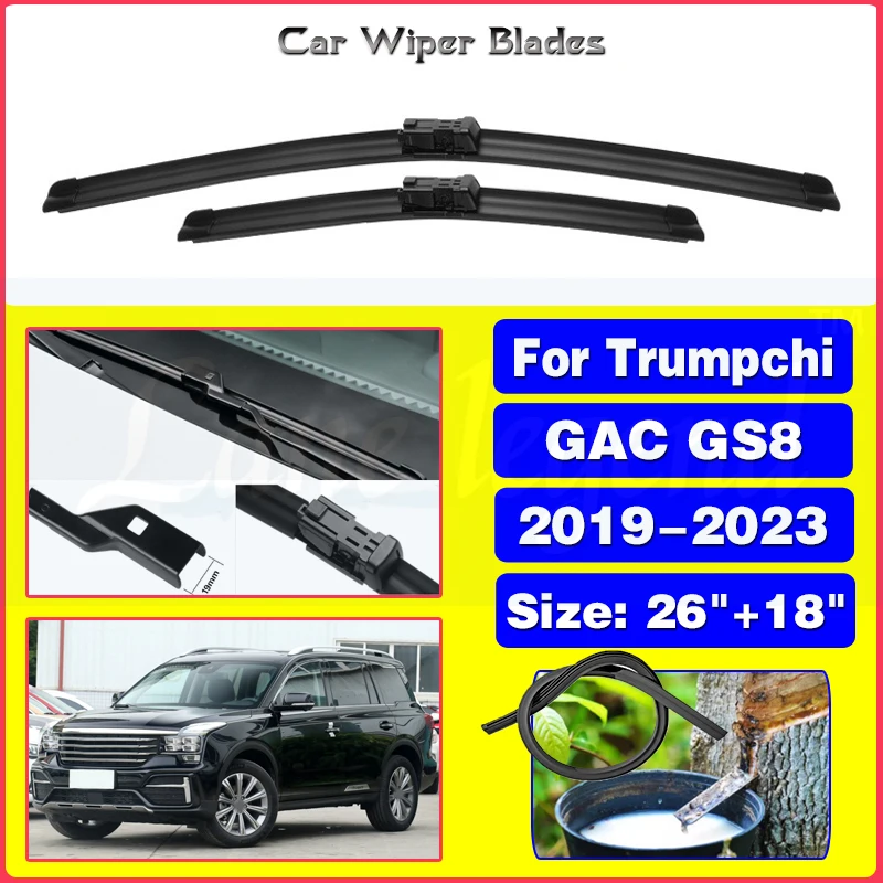 Car Wiper Blades Front For Trumpchi GAC GS8 2019 2020 2021 2022 2023 Windscreen Windshield Brushes Cutter Car Accessories 26\