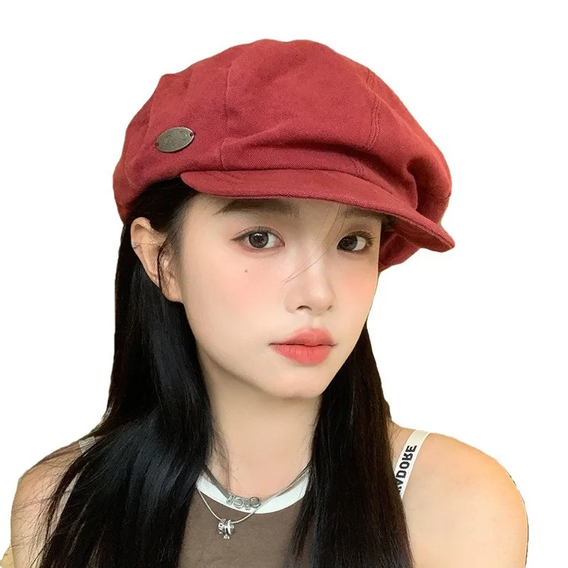 بسيطة سحابة مثمنة قبعة المرأة رئيس كبير قبة على شكل قصيرة إيف قبعة صغيرة الوجه تنوعا موزع الصحف منقار البط قبعة 4m783