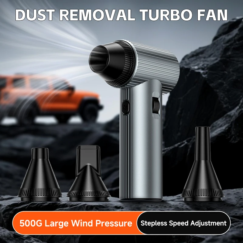 

40 мм беспроводной струйный вентилятор 500 г тяга бесщеточный двигатель турбо воздуходувка автомобильный пылесос цифровой дисплей открытый портативный