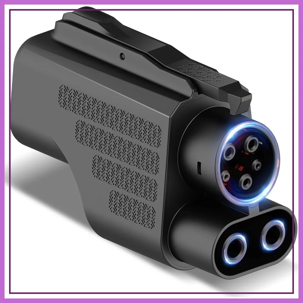 

NACS to CCS1 Charger Adapter for Tesla Superchargers, UL2252 Certified, 500A/1000V Fast EV Charging with Interlock