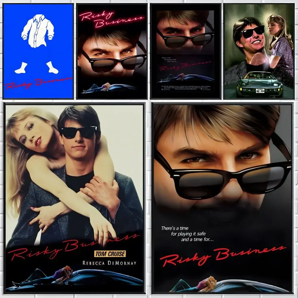 Póster clásico de R-Risky Business, impresiones artísticas para pared, ideales para salas de estar, dormitorios y el hogar.