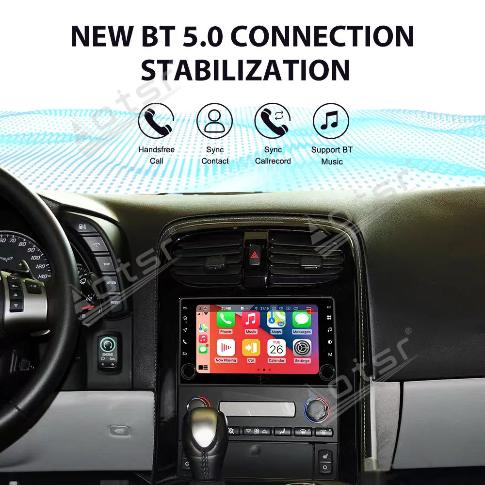 

8-дюймовый Android 14 для Corvette C6 2005-2013 GPS-навигация Carplay Автомобильный радиоприемник HD с сенсорным экраном Стерео Авто головное устройство Стерео Авто