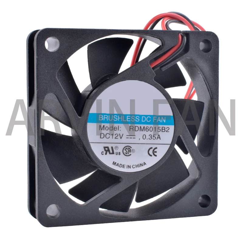 COOLING REVOLUTION RDM6015B2 6cm 6015 60mm Fan 60x60x15mm 12V 0.35A Double Ball Bearing Large Air Volume Cooling Fan