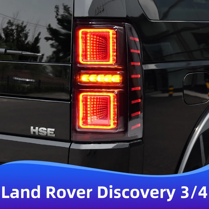 For 2009-2016 Models Land Rover Discovery 3/4 Conversion Upgrade LED Tail Lights Dynamic Turn Signal Lights Car Accessories DRL