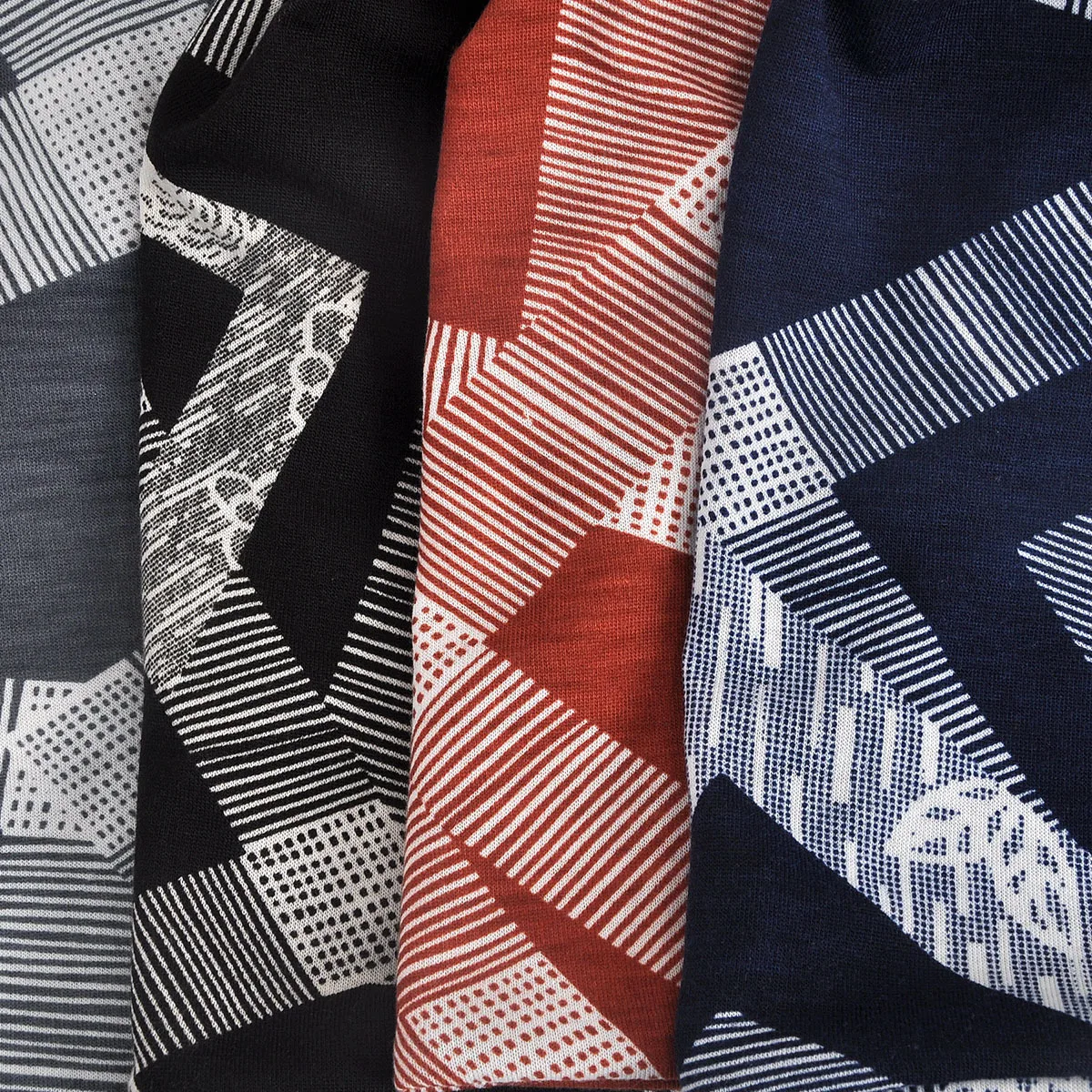 Youpin ผู้ชายผู้หญิง Slouchy Beanie รูปแบบเรขาคณิตหมวกถักหมวกผู้หญิงชายหมวก Gorros Breathable บางใหม่