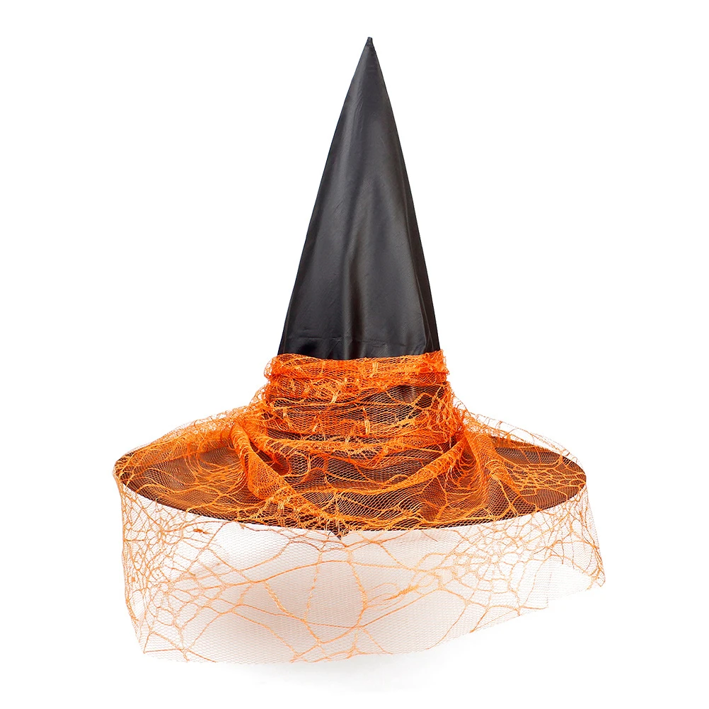 

2Pcs Witch Hat Halloween Costume Accessories Lightweight Women Child Party Decorations Stage Props Comfortable Breathable