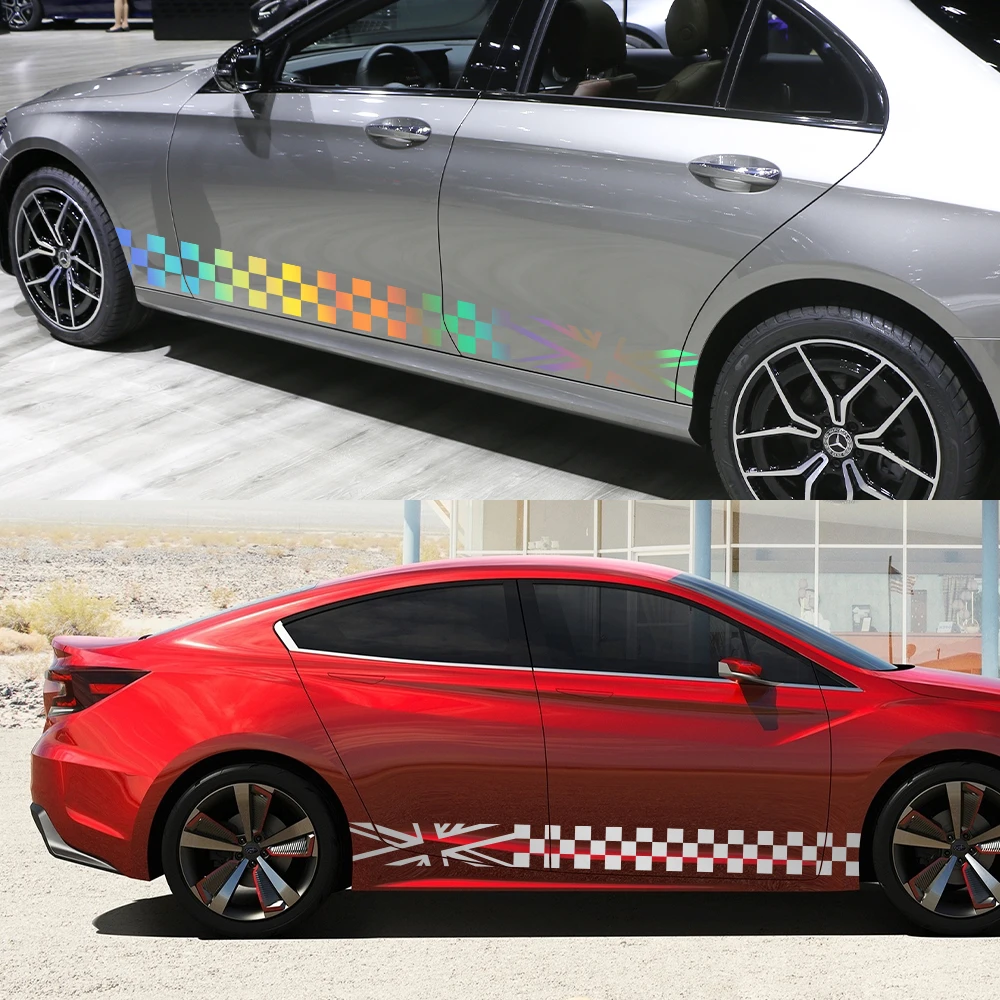 

Car Stickers Racing Stripes Graphics Vinyl Film Door Side Decor Decals Tuning Auto Accessories For Audi BMW Fiat Honda VW Nissan