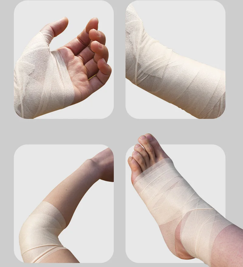 2 Roll 40M Underwrap Foam Tape Athletic Pre-wrap Tape Elastic Breathable Soft Protective Bandage Reduce Allergy Discomfort
