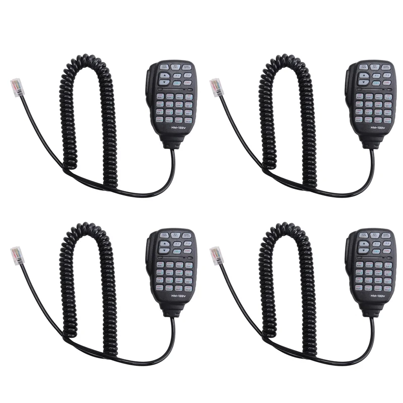 4X HM-133 마이크 스피커 Icom 라디오 IC-207H IC-880H IC-2820H IC-E282 HM-133 RJ-45 IC-2725E-BCBW 용 휴대용 숄더 마이크