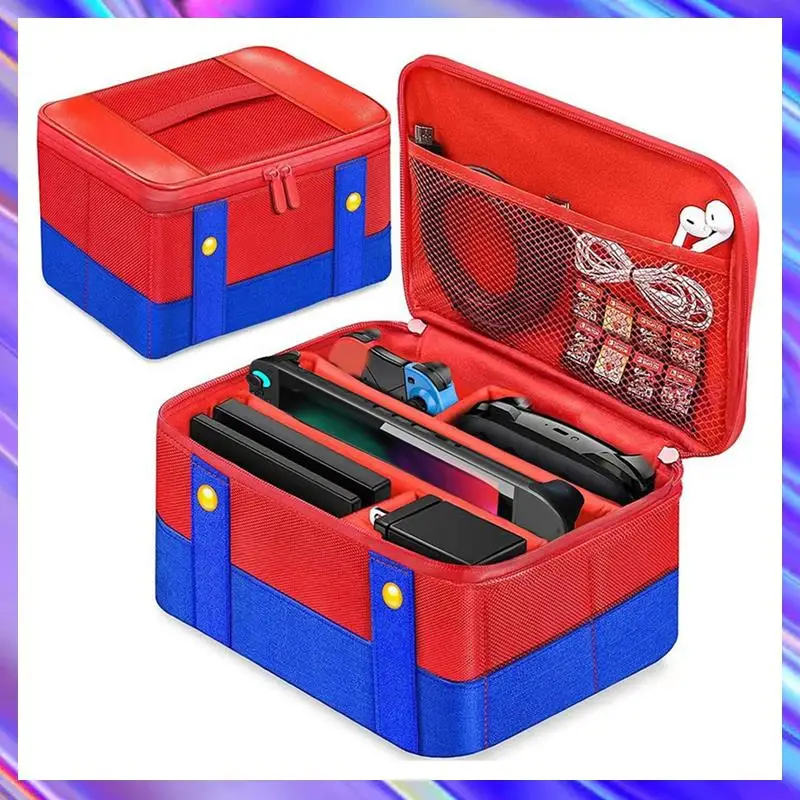 

A24U для Nintendo Switch 2 2023 года, большой чехол для хранения аксессуаров, жесткая ручная сумка для переноски Switch 2, водонепроницаемый чехол из ЭВА B