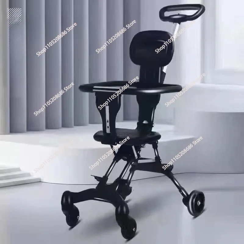for   Simple Folding Trolley Lightweight Four-Wheeled Umbrella Cart for Sit and Walk Artifact 1pcs
