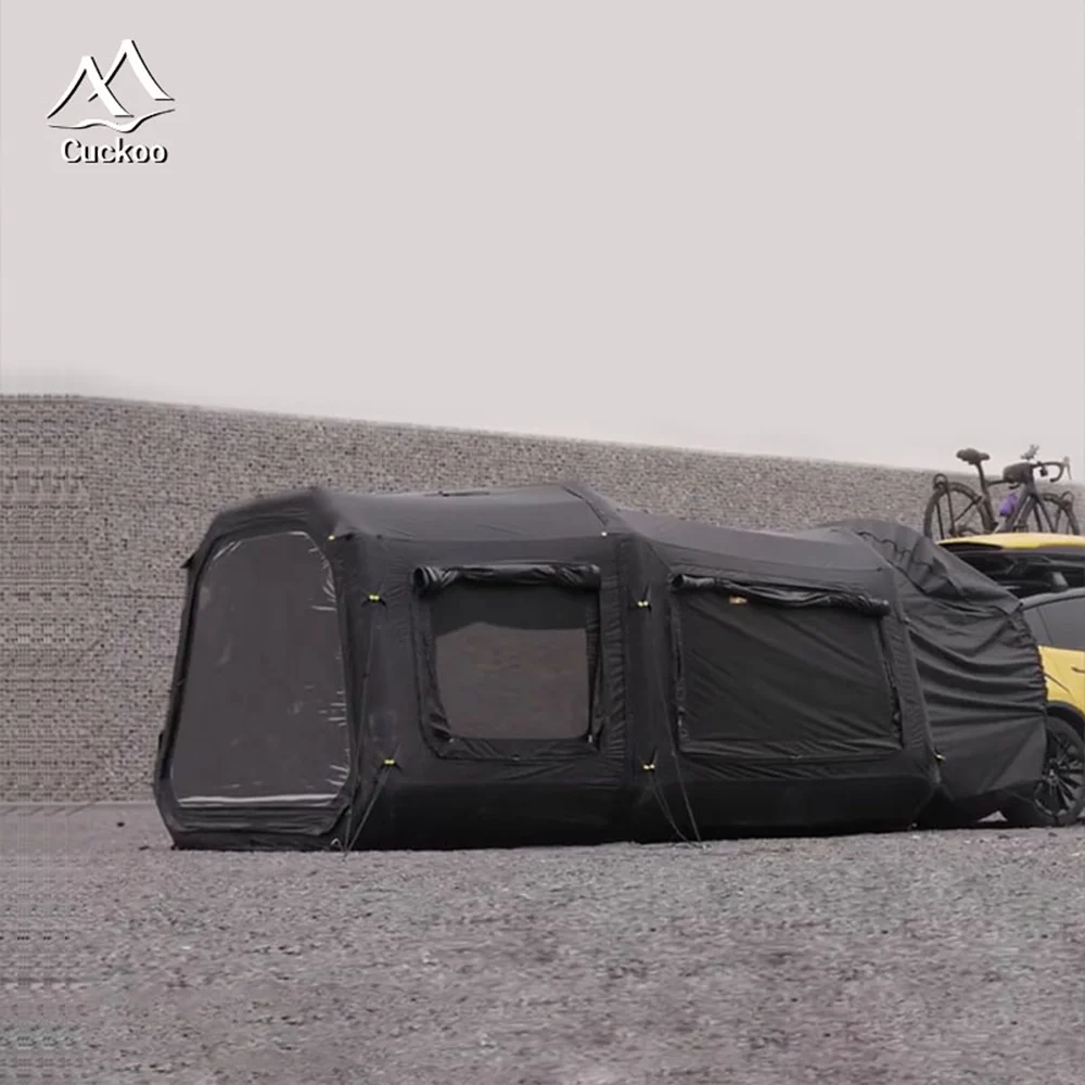 Lightweight Air Beam Tent Outdoor Thickened Oxford Fabric Waterproof Camping Inflatable Car Tailgate Tent for SUV